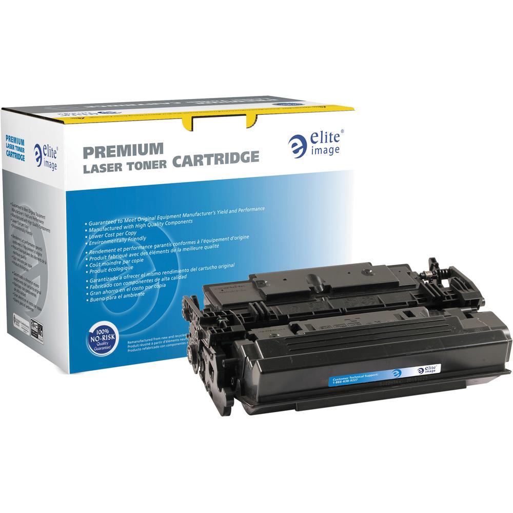Elite Image Remanufactured Laser Toner Cartridge - Alternative for HP 87X - Black - 1 Each - 22500 Pages