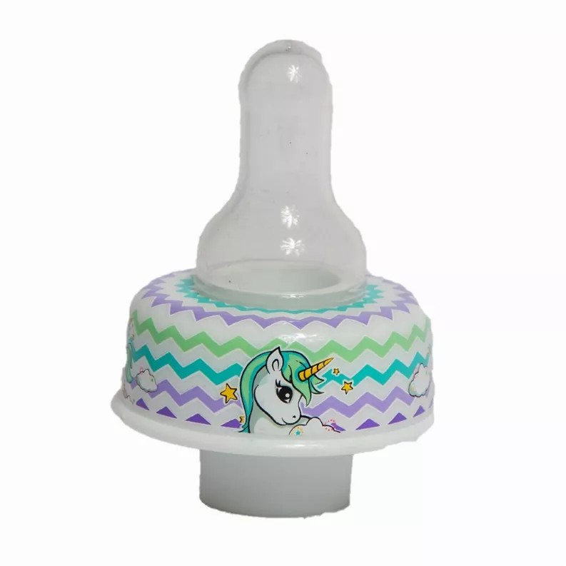 Refresh-A-Baby Universal Bottle Top Adapter, Fits Formula Juice & Water Bottles - UNICORN Nipple Top