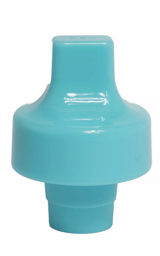 Refresh-A-Kid Universal Bottle Adapter, fits Most Water Bottles - BLUE Sippy Top