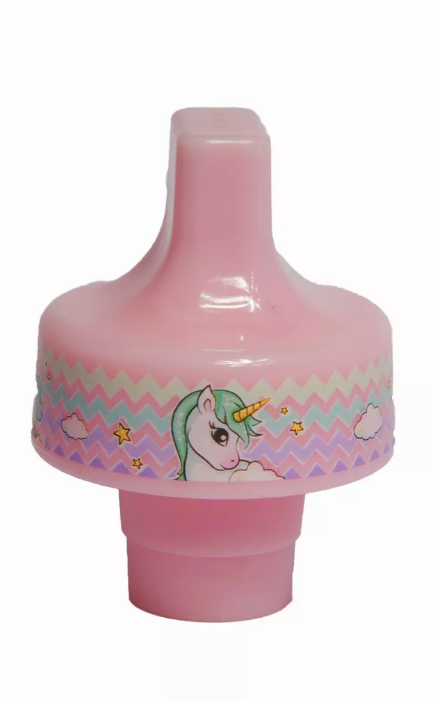 Refresh-A-Kid Universal Bottle Adapter, fits Most Water Bottles - UNICORN Sippy Top