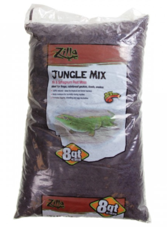 Zilla Jungle Mix Premium Reptile Bedding - 8 qt