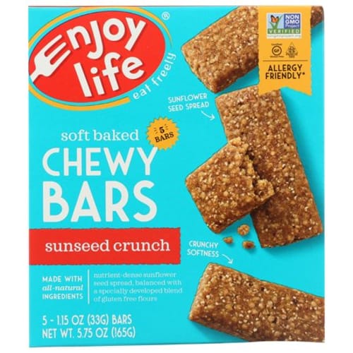 Enjoy Life Foods Sunbutter Crunch Snack Bar Gluten Free (6x5 Oz)