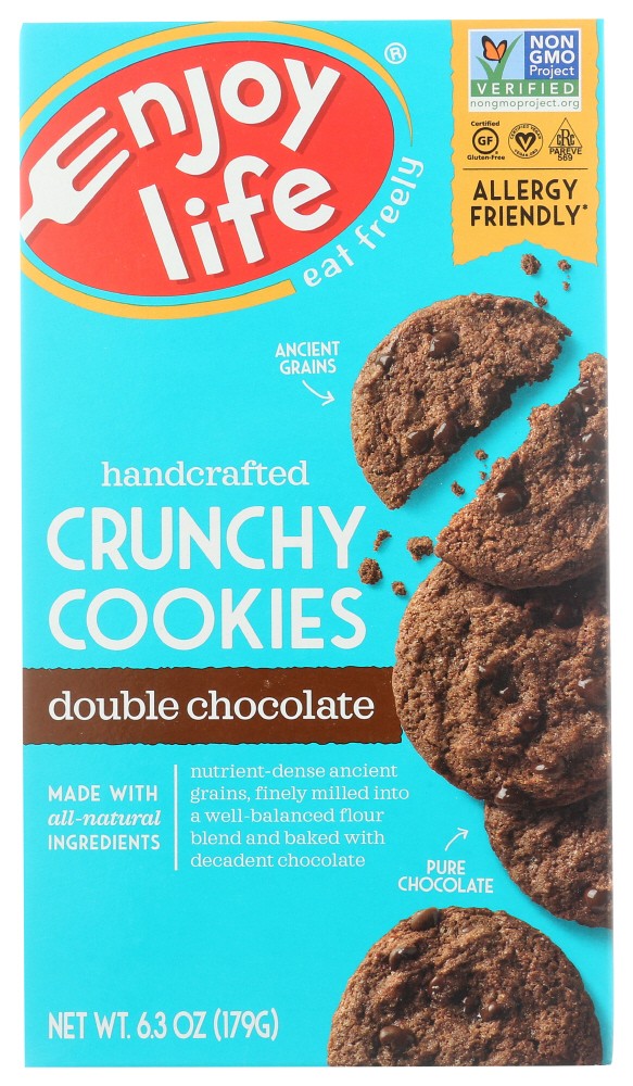 Enjoy Life Crunchy Double Chocolate Cookies (6x6.3 Oz)