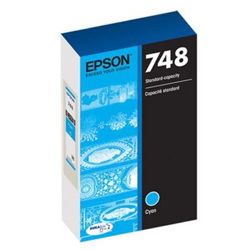 Epson DURABrite Pro 748 Original Standard Yield Inkjet Ink Cartridge - Cyan - 1 Each - 1500 Pages