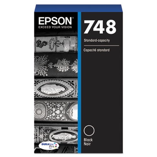 Epson DURABrite Pro 748 Original Standard Yield Inkjet Ink Cartridge - Black - 1 Each - 2500 Pages