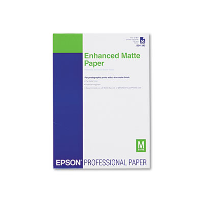 Epson Ultra Premium Matte Presentation Paper - 104 Brightness - 94% Opacity - A3 - 11 45/64" x 16 1/2" - Matte - 50 / Pack