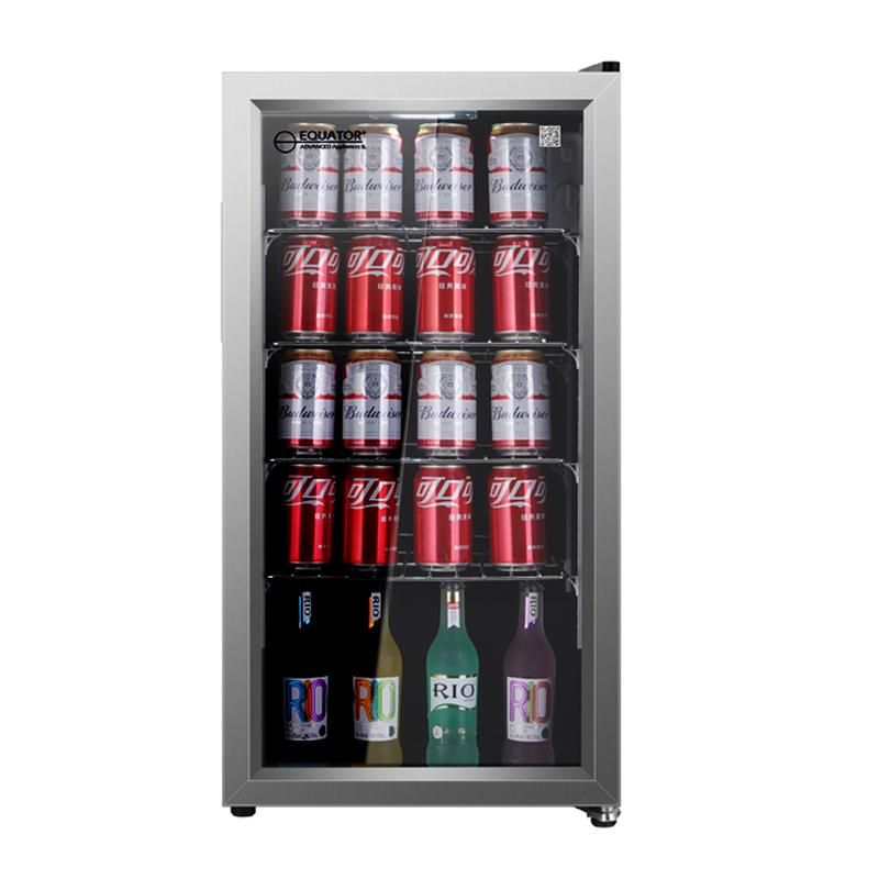Equator 3.17 cf Stainless Beverage/Can Refrigerator Frost Free EStar(33.8-50F) 