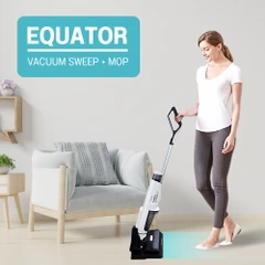 Equator Cordless Self-Cleaning Wet/Dry Vacuum Sweep Mop for Hard floors and Carpets with Voice Prompt