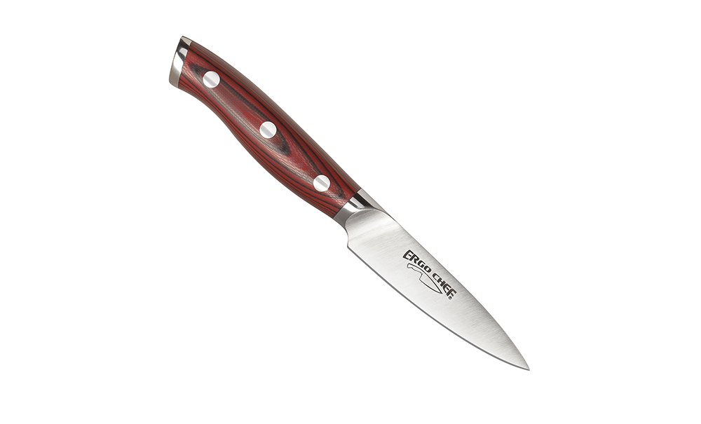 Crimson  Paring knife - Red G10 Handle