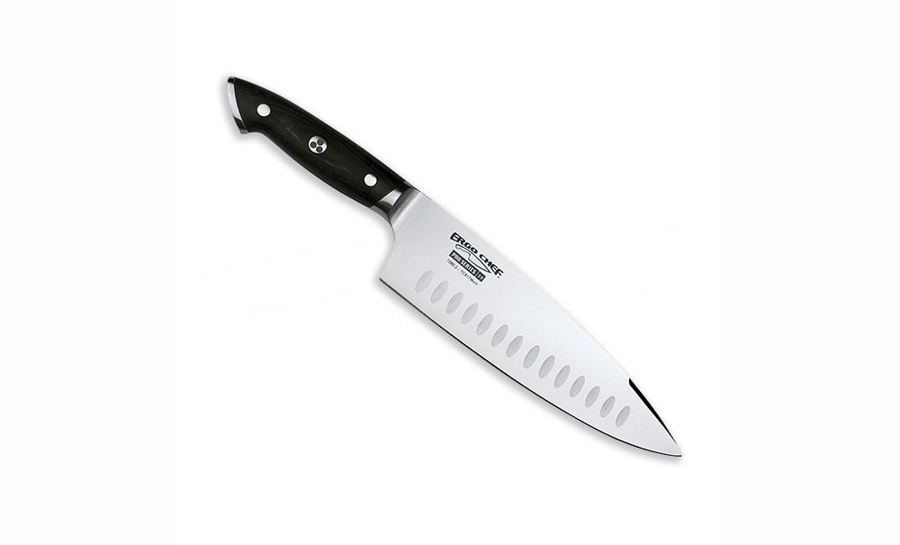 Pro Series 2.0 Chef knife with Hollow ground Ovals