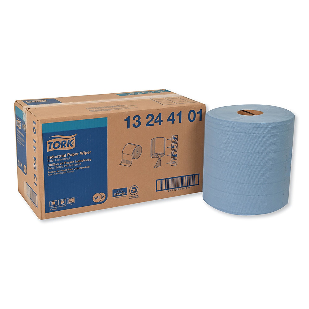INDUSTRIAL PAPER WIPER CENTERFEED 4PLY 11X15.75 PAPER BLUE 2X375
