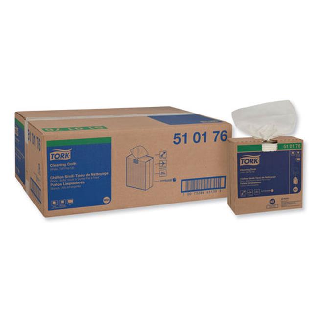 CLEANING CLOTH POPUP BOX 1PLY 8.27INX16.125IN WHITE 10X100