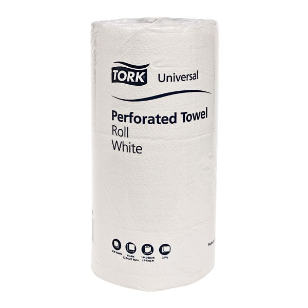 PERFORATED ROLL TOWEL JUMBO ROLL 2PLY 11INX9IN WHITE 12X210
