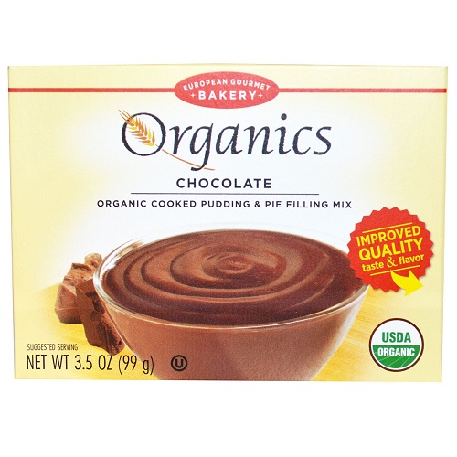 European Gourmet Bakery Organics Cooked Pudding & Pie Filling Mix Chocolate (12x3.5 OZ)