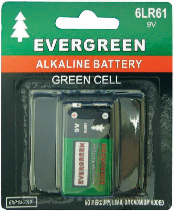 9 Volt Alkaline Battery 1 Pc/Carded