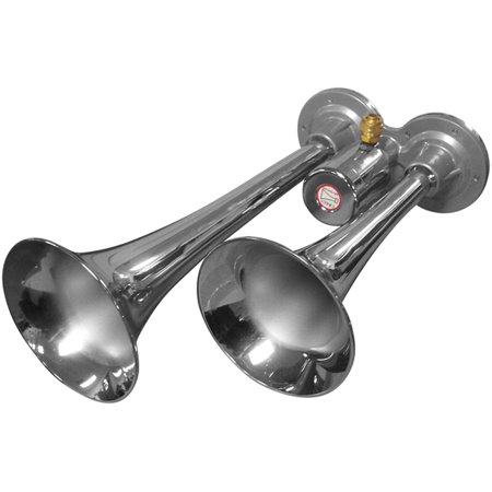 Excalibur Dual Chrome Horn Kit With Compressor
