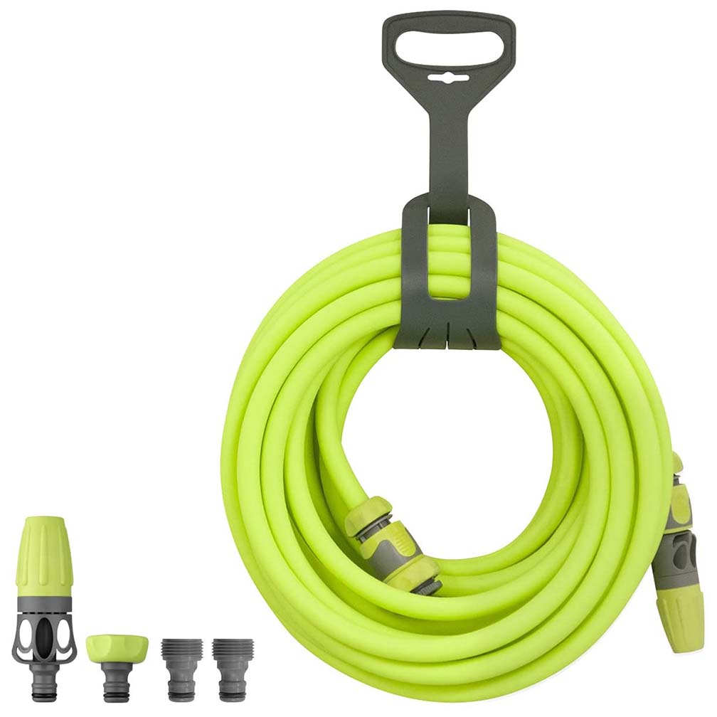 Flexzilla Garden Hose Kit with Quick Connect Attachments 1/2" x 50' ZillaGreen