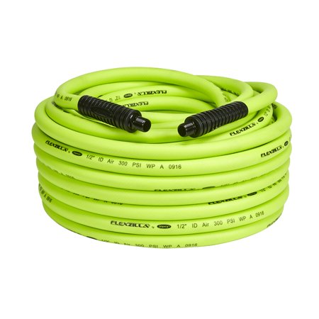 Flexzilla Heavy Duty Light Weight Air Hose 1/2" x 100' with 1/2" MNPT Fittings