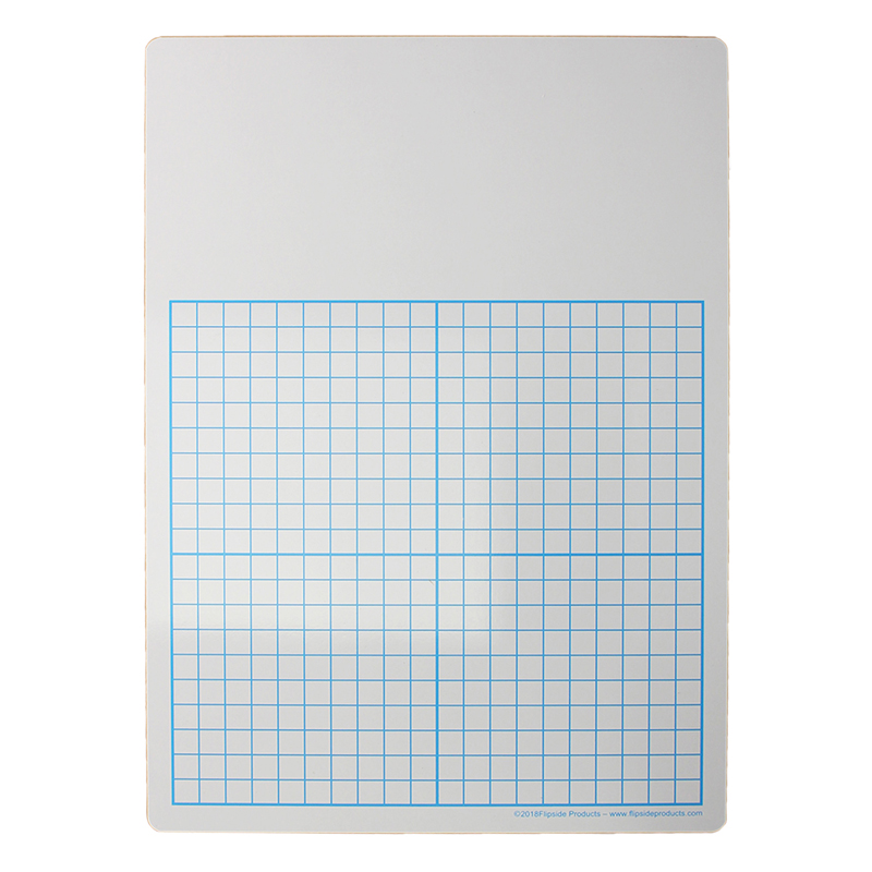 1/2" Graph Dry Erase Board, 11" x 16" Single