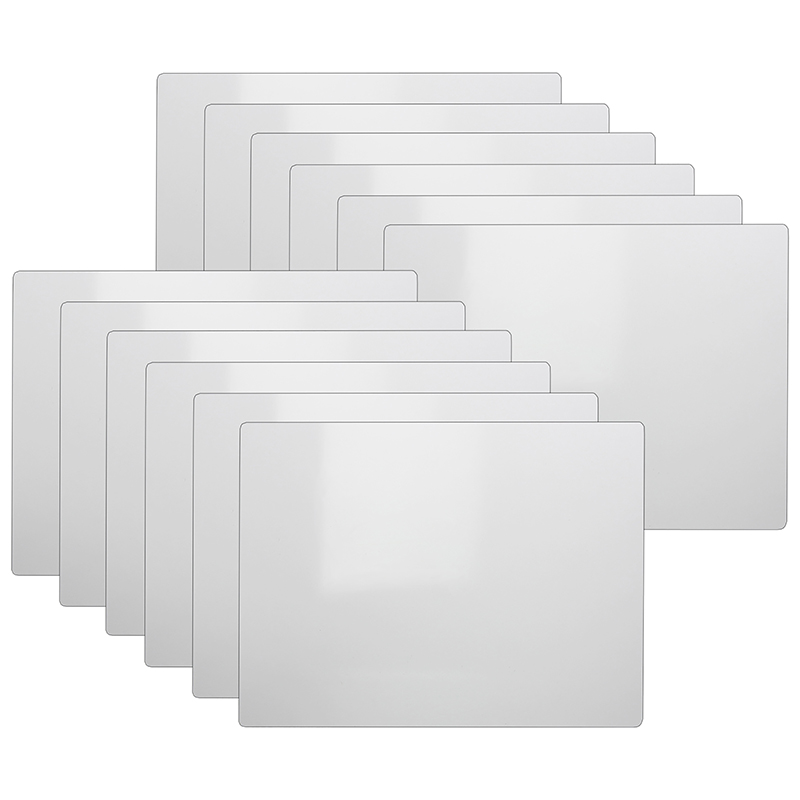Two-Sided Dry Erase Board, 5" x 7", White, Pack of 12