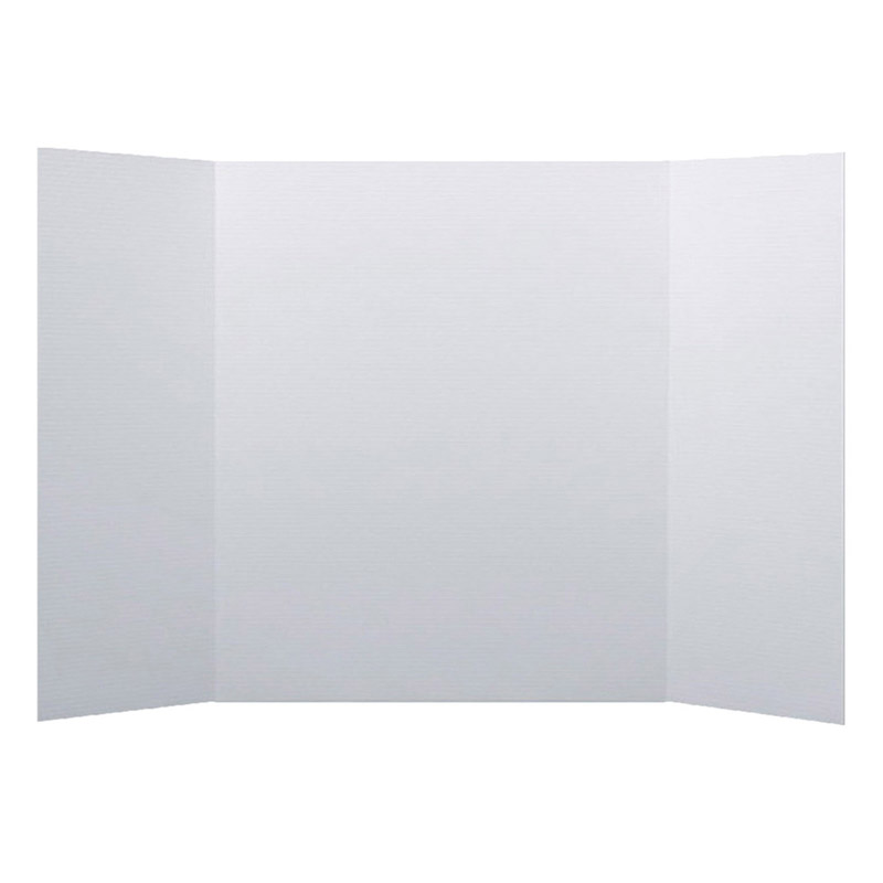 Corrugated Project Board, 1 Ply, 24" x 48", White, Pack of 24