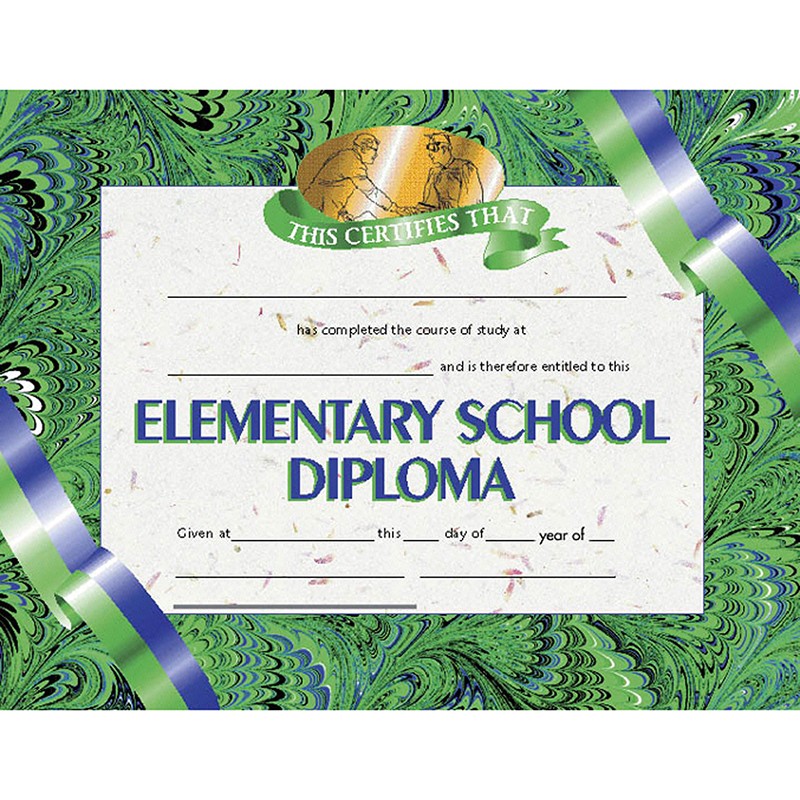 Elementary School Diploma, 8.5" x 11", Pack of 30