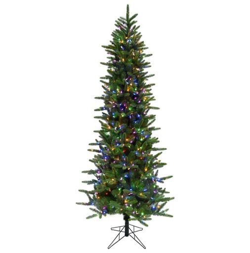 Fraser Hill Farm 9' Carmel Pine Christmas Tree - 8F Dual LED Lght, EZ