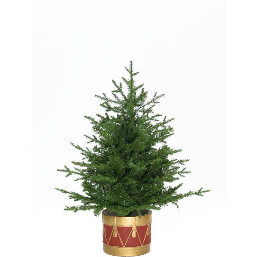 Fraser Hill Farm 3' Adirondack Red Drum Potted Tree, No Light