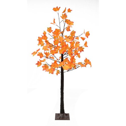 5.0' Maple Leaf Harvest Tree w/ WW LED Lights