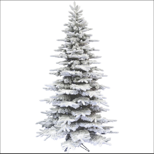 FHF 7.5' Pine Valley Snow Flocked Tree, No Lights