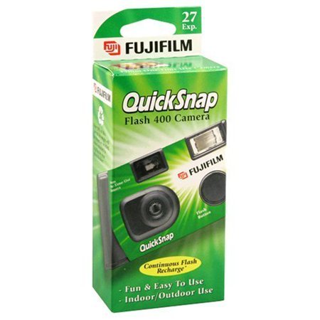 Fujifilm 7033661 QuickSnap Flash 400 Single-Use Disposable Camera with Flash (Single Camera)