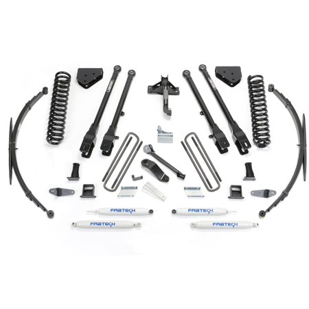 8IN 4LINK SYS W/COILS & RR LF SPRNGS & PERF SHKS 2008-16 FORD F250/350 4WD