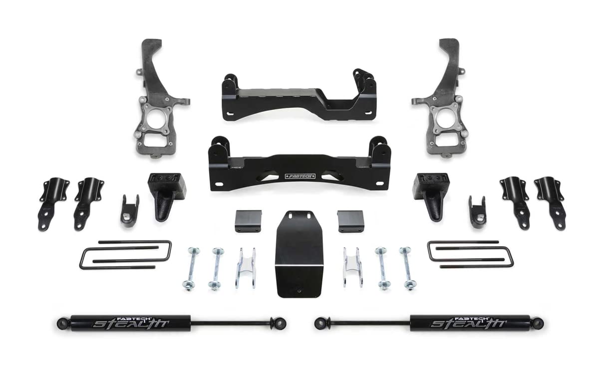 2021 FORD F150 4WD 6IN LIFT KIT W/FRONT STOCK COILOVER SPACERS & REAR STEALTH SHOCKS