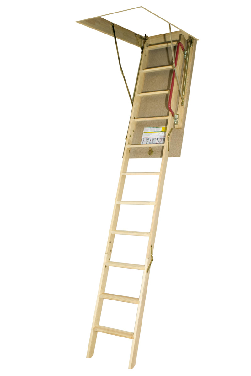 FAKRO LWNP-66871 Folding Pine Wood Ladder 25x47