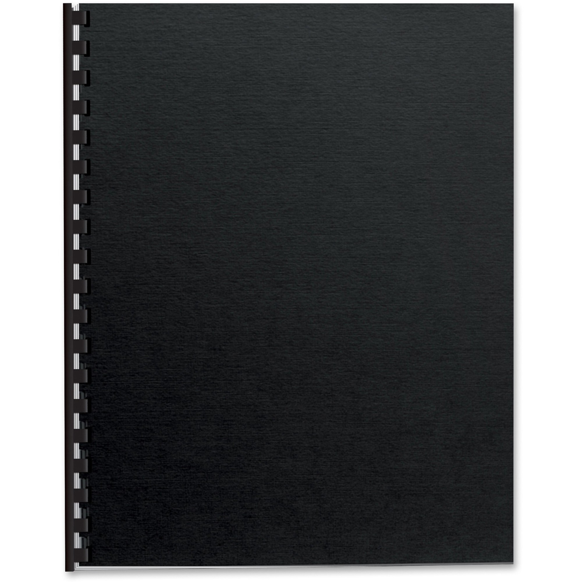 Fellowes Futura Presentation Covers - 11" Height x 8.5" Width x 0.1" Depth - For Letter 8 1/2" x 11" Sheet - Rectangular - Black
