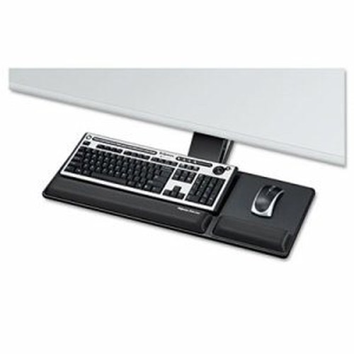 Designer Suites Compact Keyboard Tray - 3" Height x 27.5" Width x 18" Depth - Black - 1