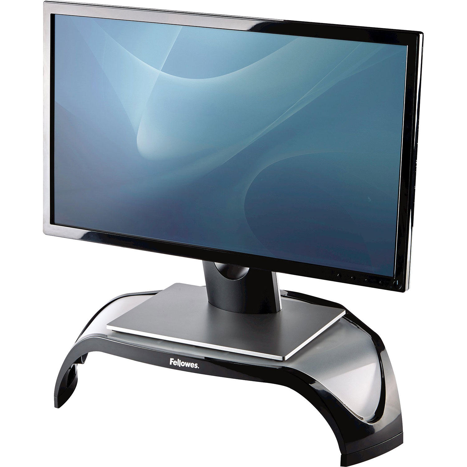 Fellowes Smart Suites Corner Monitor Riser - Up to 21" Screen Support - 40 lb Load Capacity - Flat Panel Display Type Sup