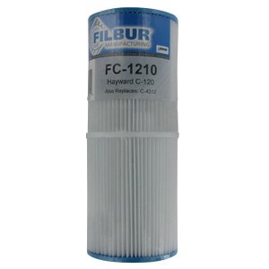 Filbur FC-1210 Antimicrobial Replacement Filter Cartridge for Hayward C-120 Pool and Spa Filter