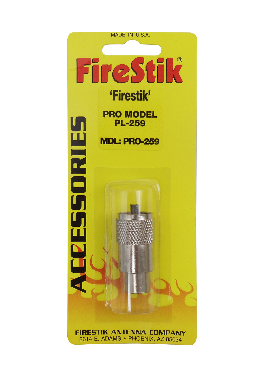 Firestik Pl259 Packaged, Requires Ug175 Or Ug176 Coax Adaptor-Not Included