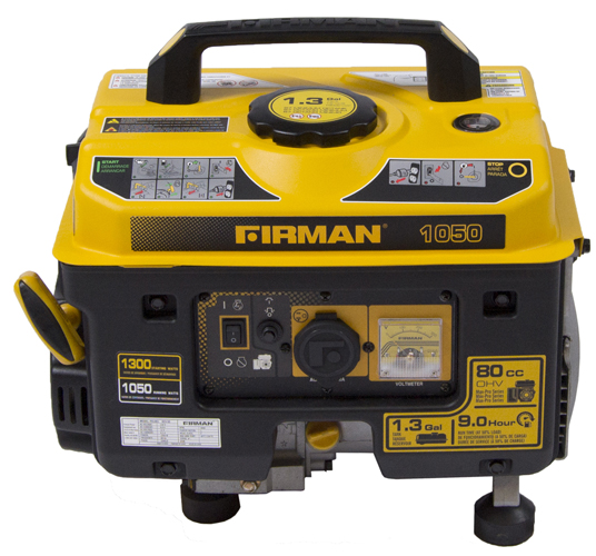 Firman Power Equipment Gas Powered 1300/1050 Watt (Performance Series) Generator