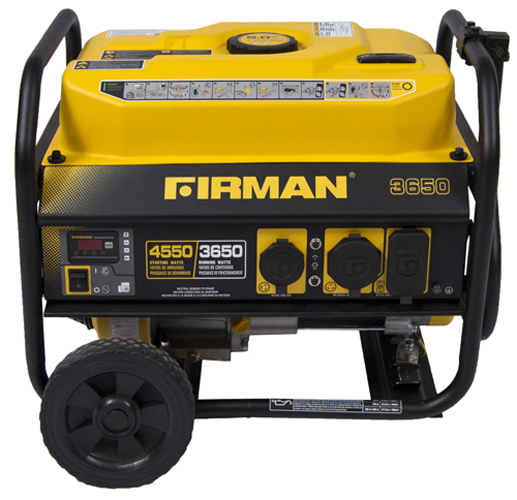 Firman Power Equipment Gas Powered 4550/3650 Watt (Performance Series) Generator