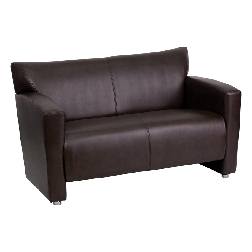 HERCULES Majesty Series Brown LeatherSoft Loveseat