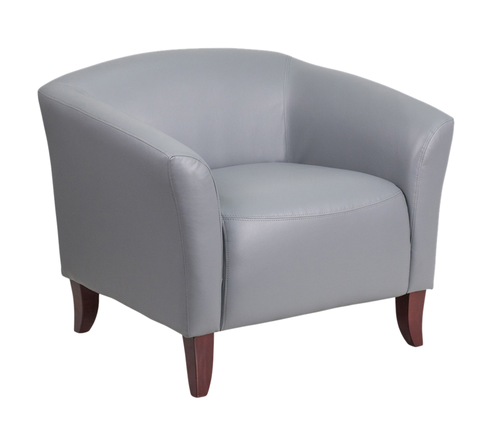 HERCULES Imperial Series Gray LeatherSoft Chair