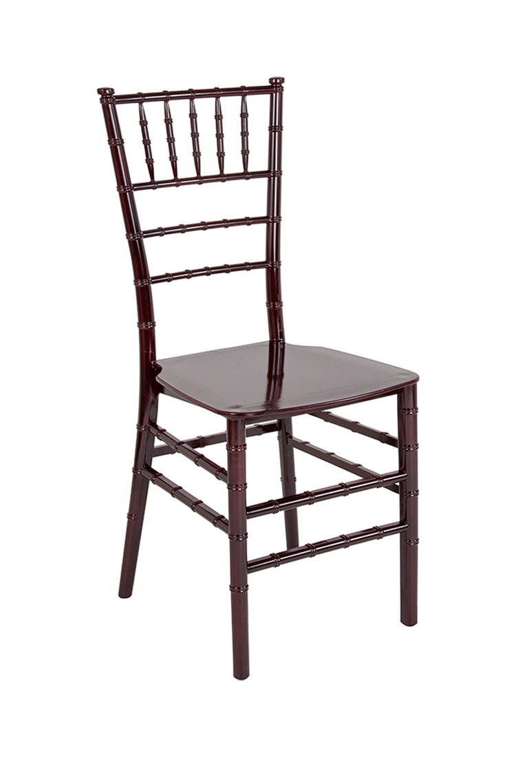 HERCULES Series Mahogany Resin Stacking Chiavari Chair