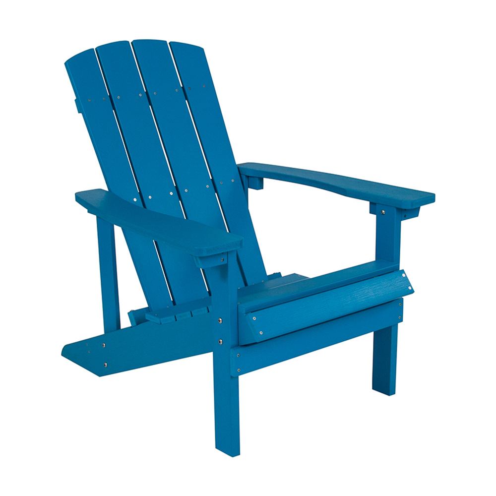 Charlestown All-Weather Adirondack Chair in Blue Faux Wood