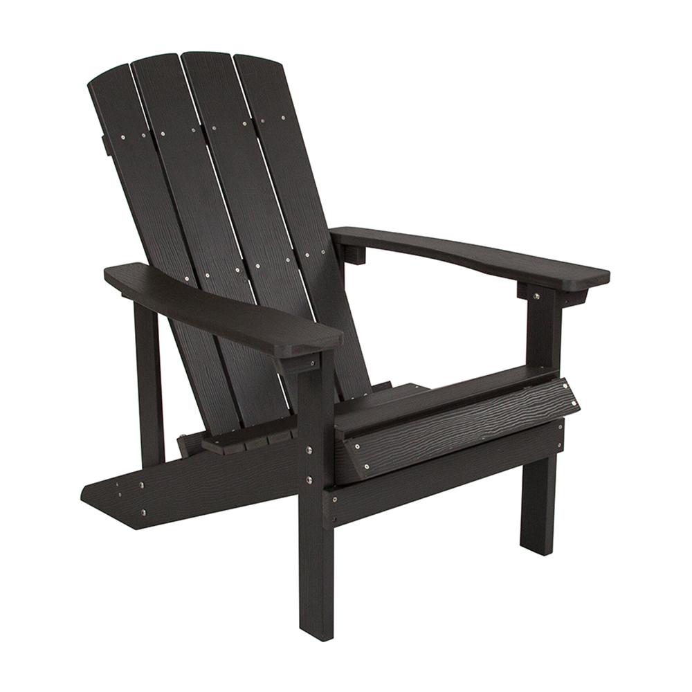 Charlestown All-Weather Adirondack Chair in Slate Gray Faux Wood