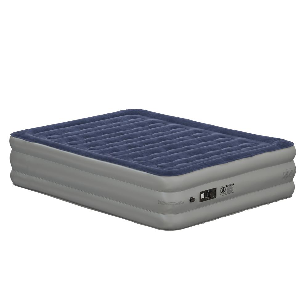18 inch Air Mattress with ETL Certified Internal Electric Pump and Carrying Case - Queen