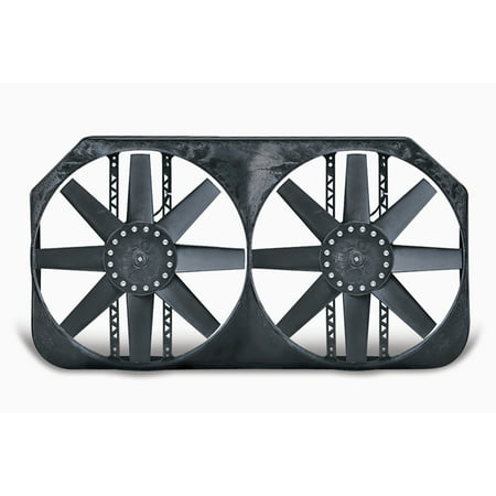 FAN ELECTRIC 15IN DUAL SHROUDED PULLER W/ VARIABLE SPEED CONTROL, 92-99 CHEVY