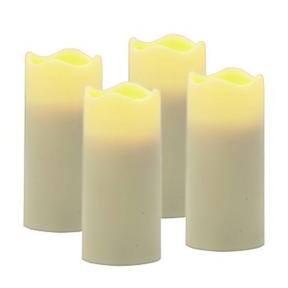 Flameless LED Candles with Timer - Set of 4