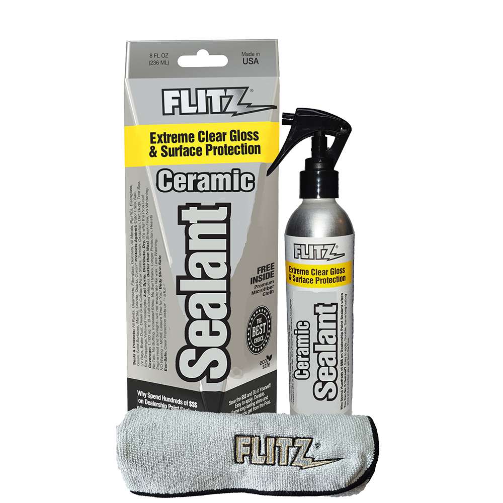 Flitz Ceramic Sealant Spray Bottle w/Microfiber Polishing Cloth - 236ml/8oz *Case of 6*
